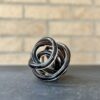 Small Black/Purple Glass Knot