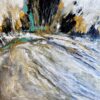 'Teal Burst' - Framed